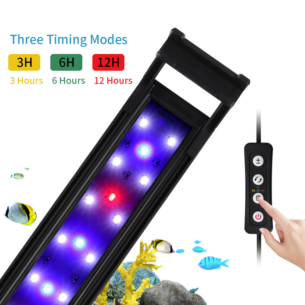 Aquarium Plant Growth Light - Adjustable Brightness of Fish Tank Bracket